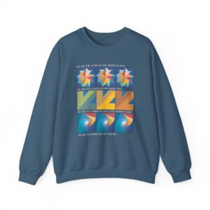 Colors of One Quilt Sweatshirt - Indigo Blue