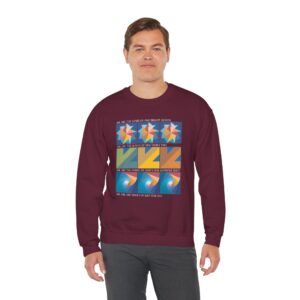 Colors of One Quilt Sweatshirt - Maroon