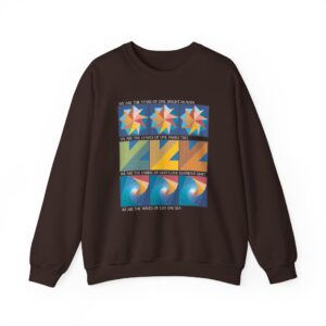 Colors of One Quilt Sweatshirt - Dark Chocolate