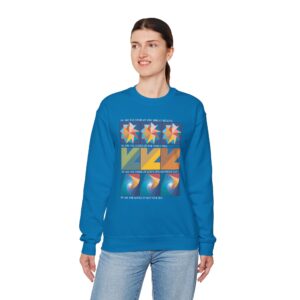 Colors of One Quilt Sweatshirt - Sapphire