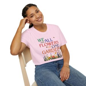 Flowers of One Garden T-Shirt - Light Pink