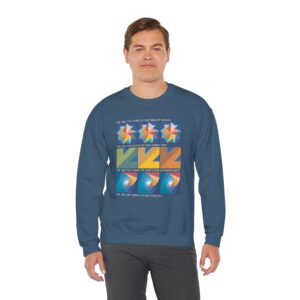 Colors of One Quilt Sweatshirt - Indigo Blue