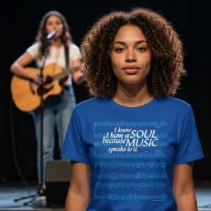 I know I have a SOUL because MUSIC speaks to it T-shirt