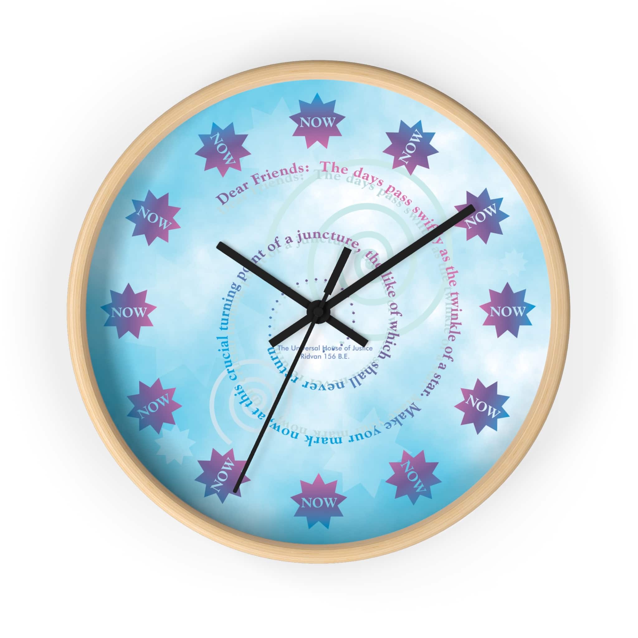 The Time to Act Is Always NOW Wall Clock - Image 7