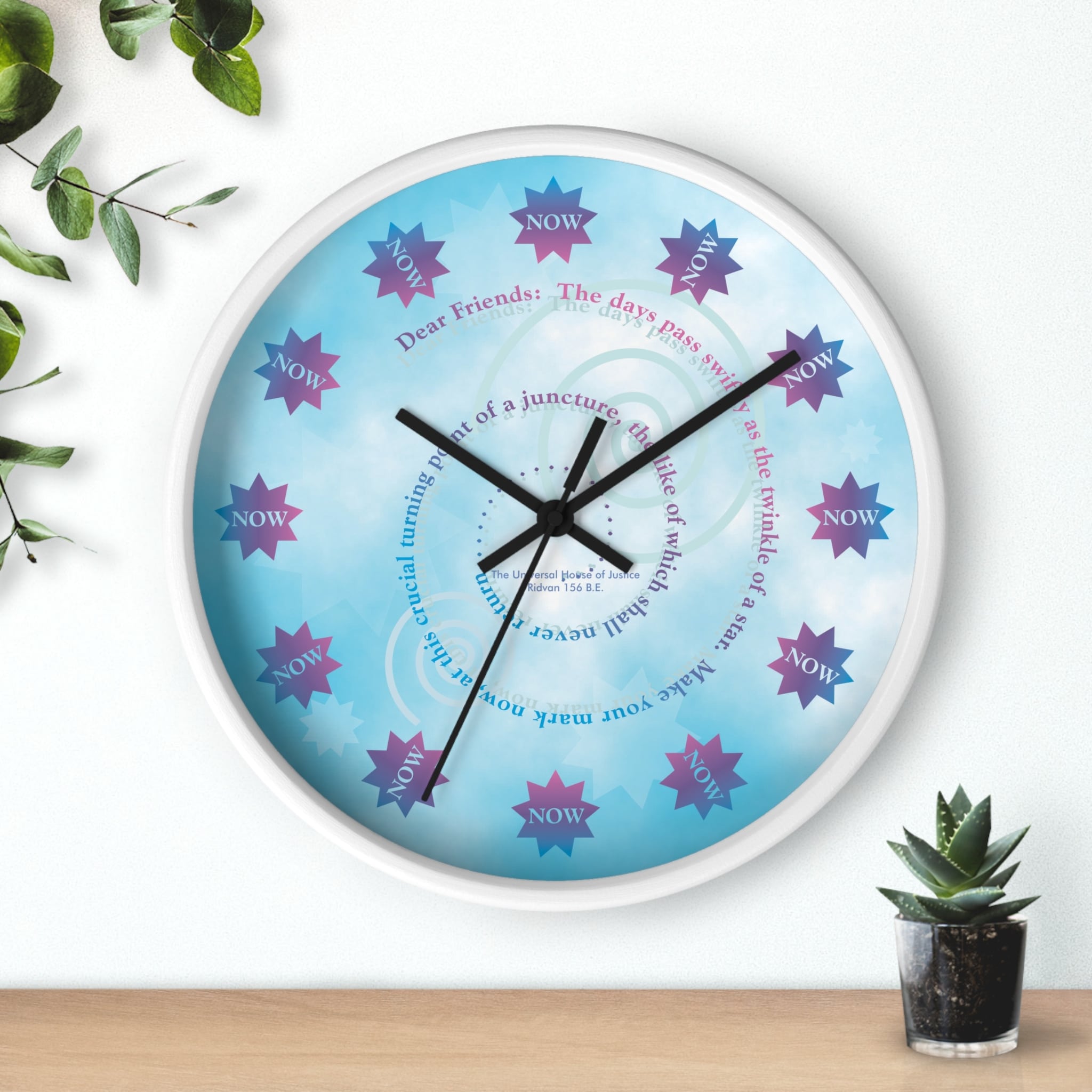 The Time to Act Is Always NOW Wall Clock - Image 6
