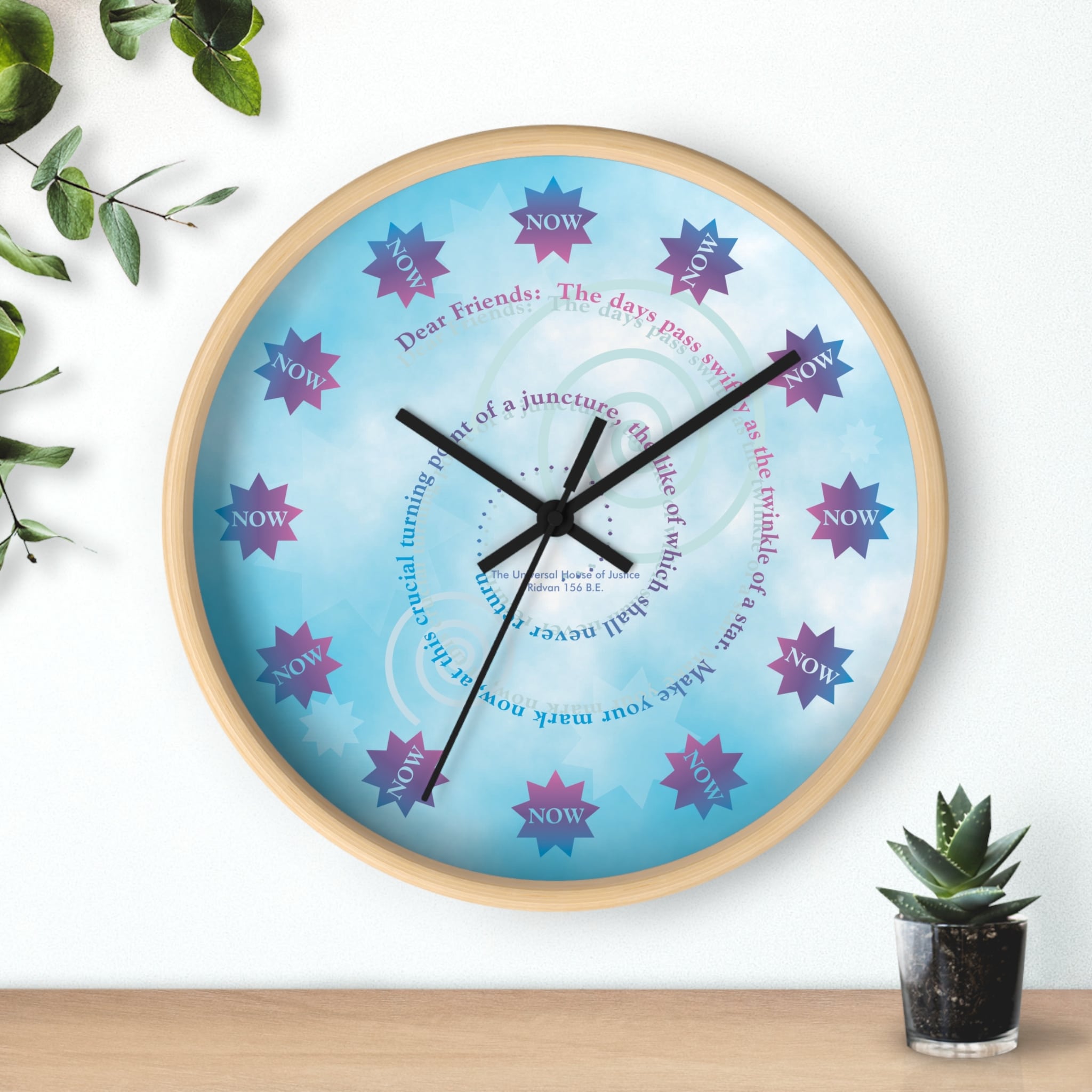 The Time to Act Is Always NOW Wall Clock - Image 9