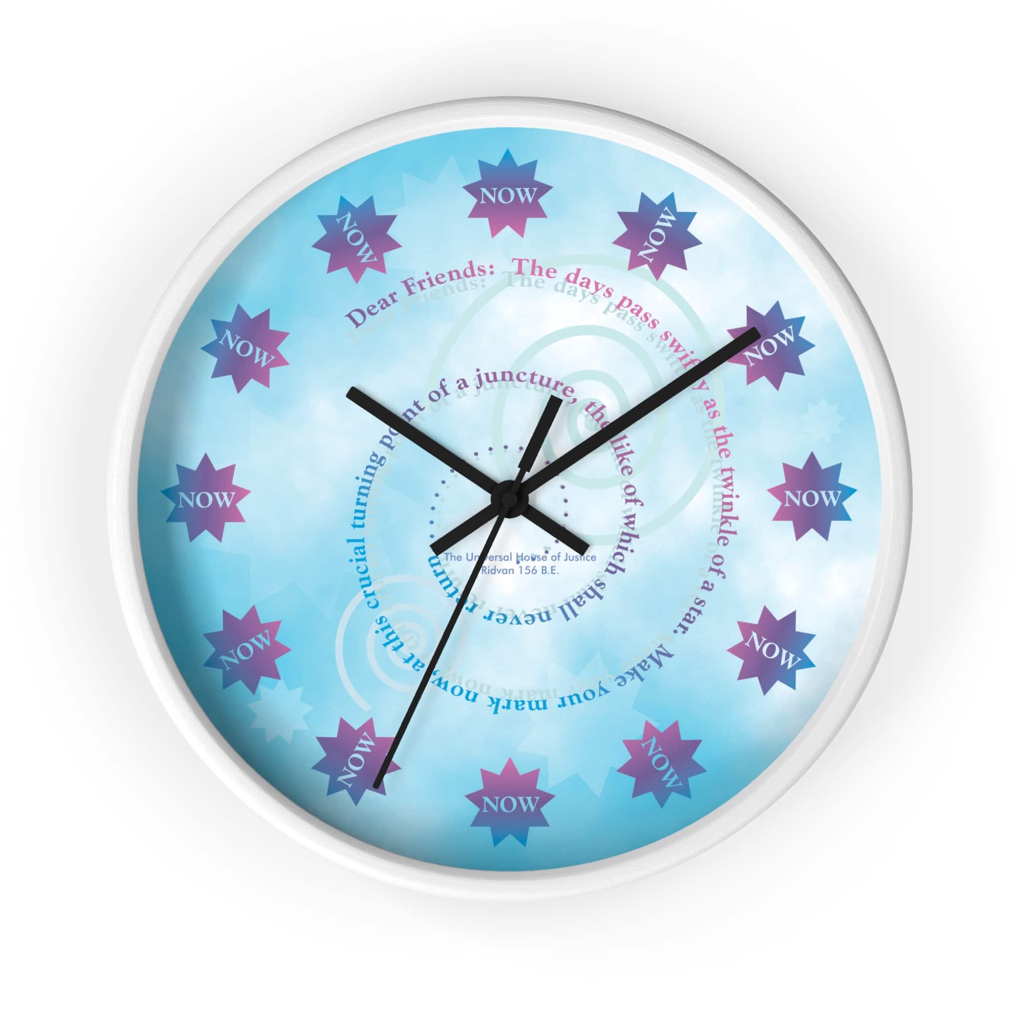 The Time to Act Is Always NOW Wall Clock - Image 4