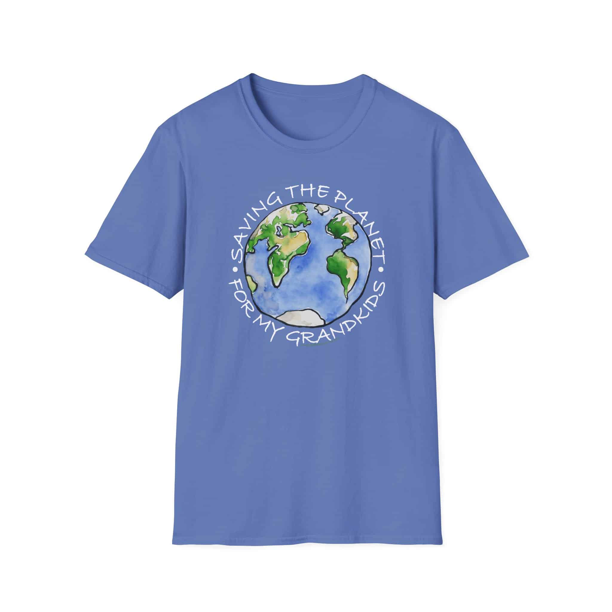 "Saving the Planet for My Grandkids" T-Shirt for Globally Conscious Grandparents - Image 7
