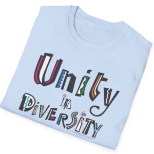 Unity in Diversity T-shirt in Light Blue