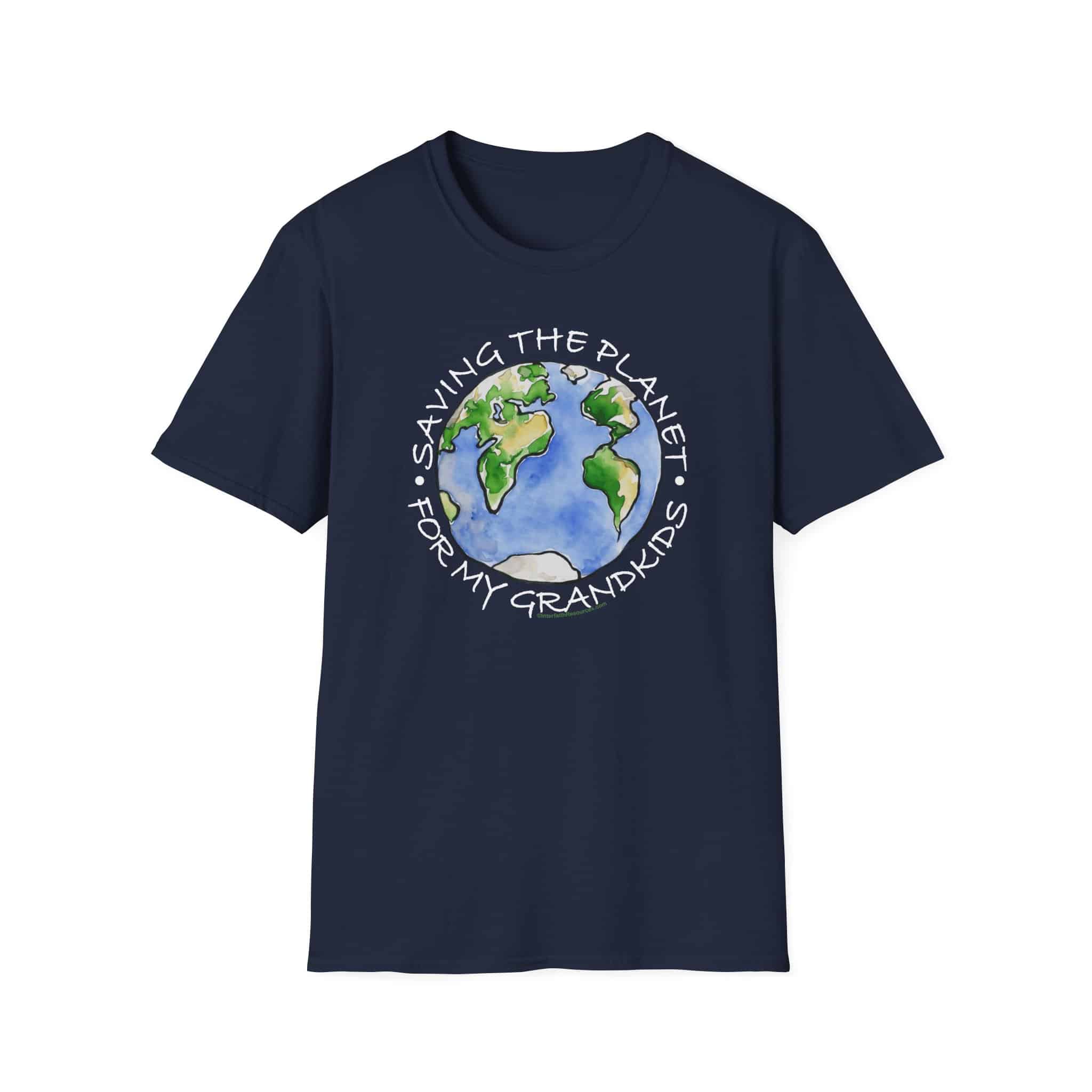 "Saving the Planet for My Grandkids" T-Shirt for Globally Conscious Grandparents - Image 16