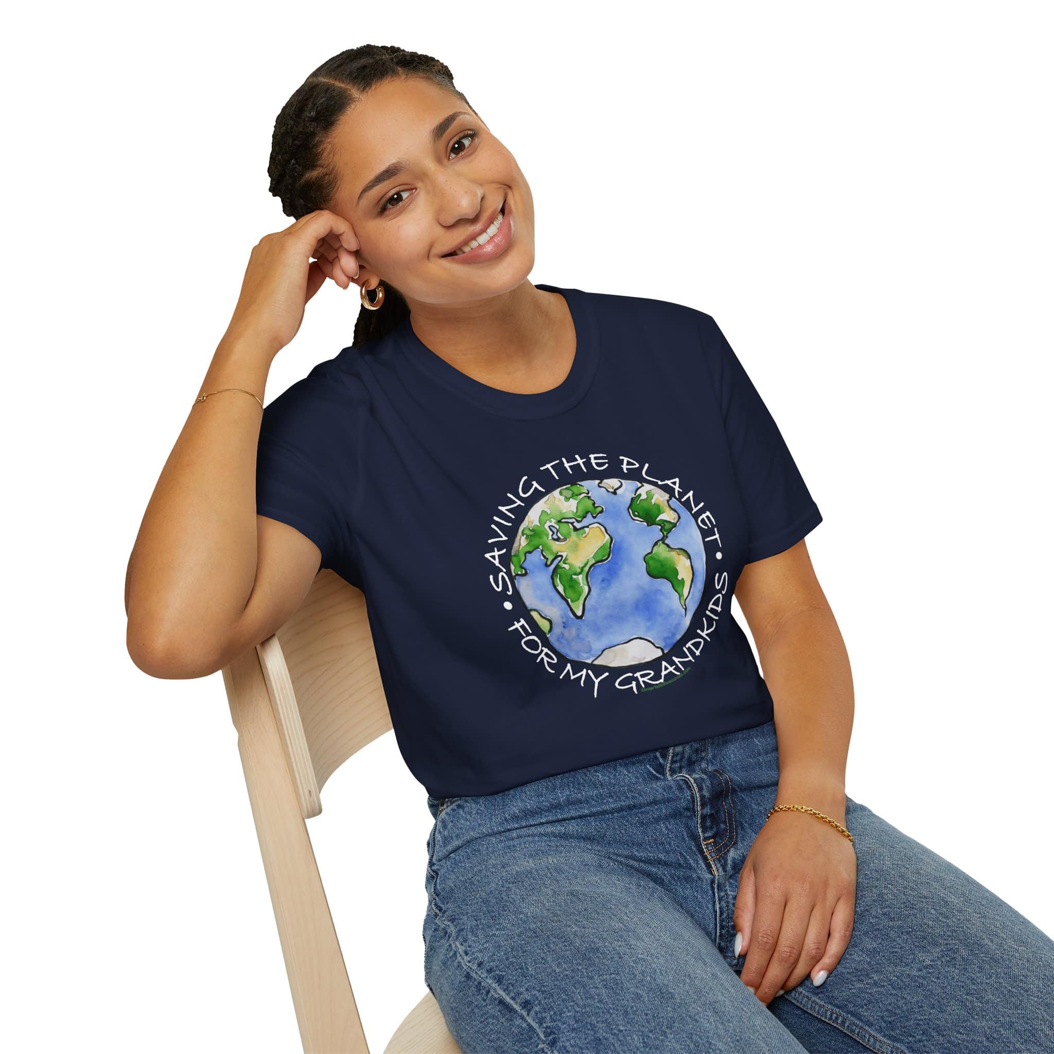"Saving the Planet for My Grandkids" T-Shirt for Globally Conscious Grandparents - Image 18