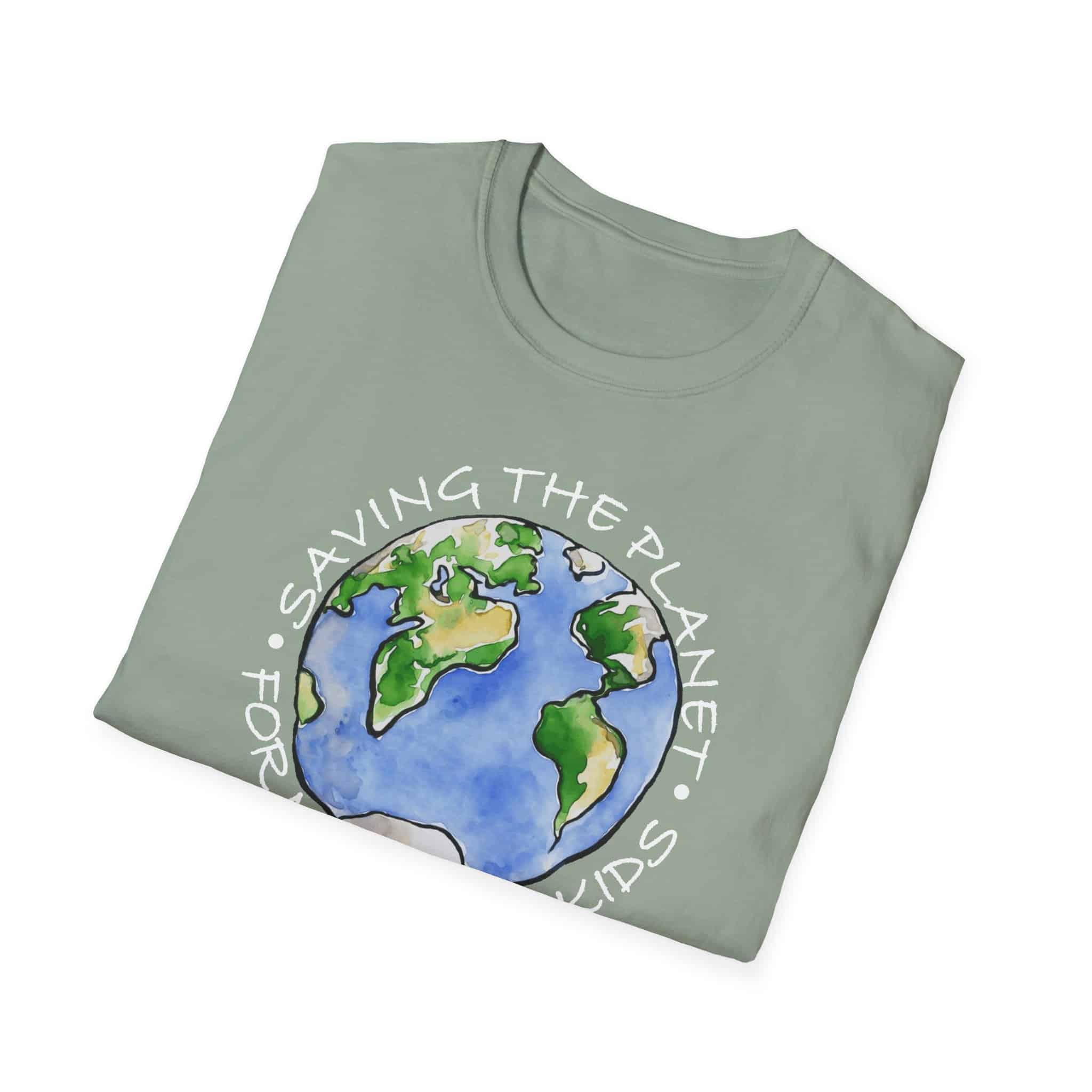 "Saving the Planet for My Grandkids" T-Shirt for Globally Conscious Grandparents - Image 5