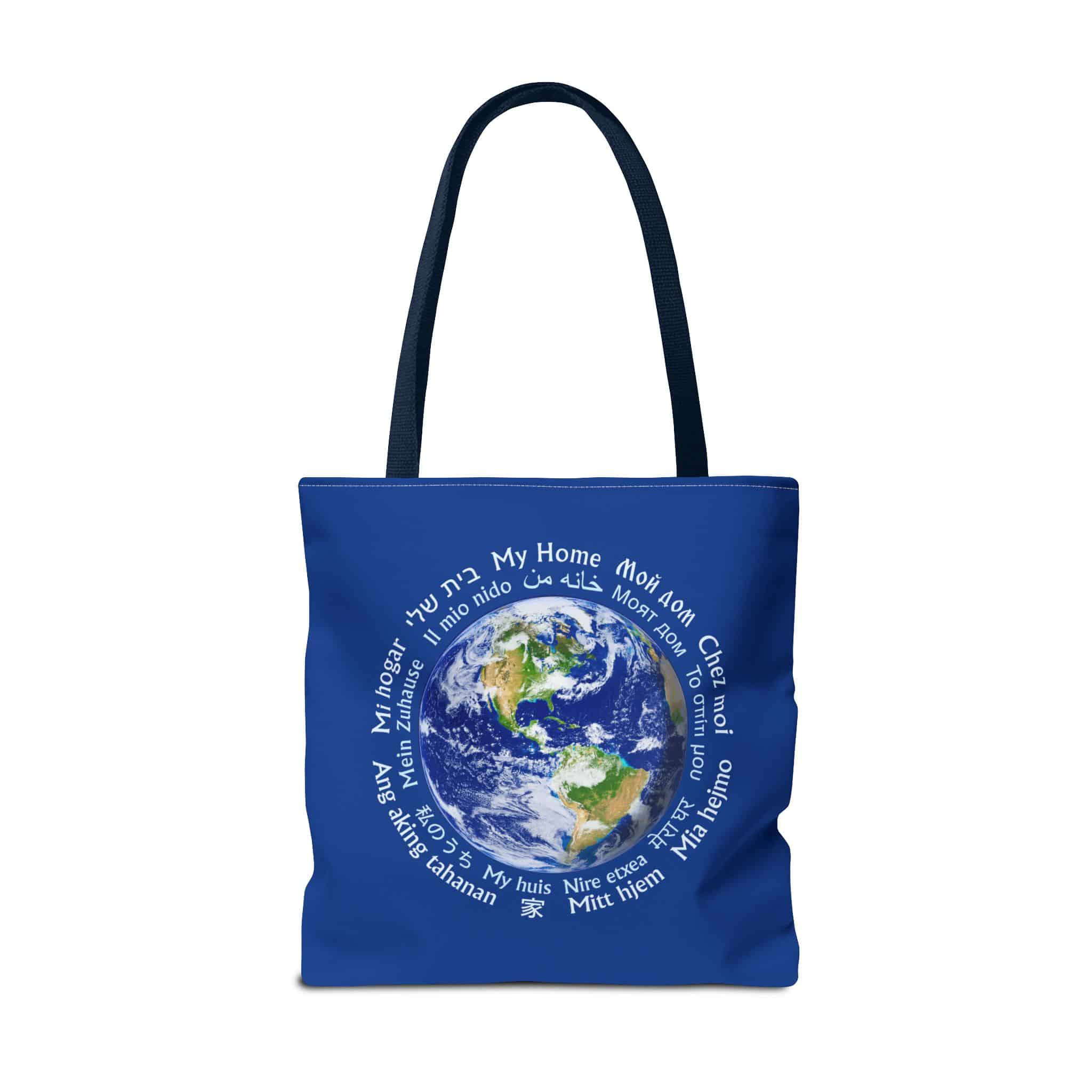 World Citizen/My Home 2-sided Tote Bag in 3 sizes - Image 9