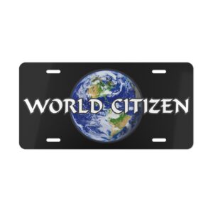 World Citizen Car Vanity Plate