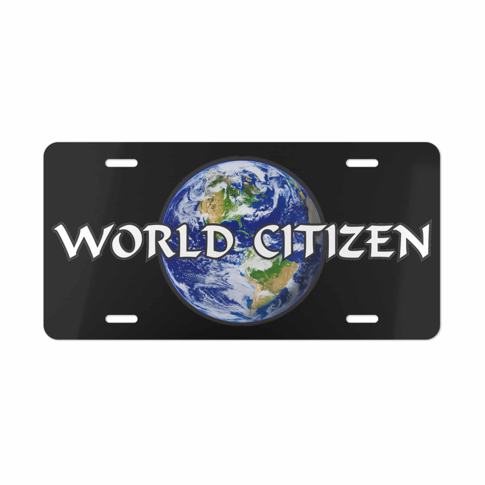 World Citizen Car Vanity Plate