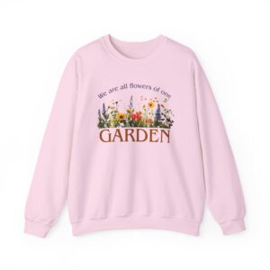Flowers of One Garden Crewneck Sweatshirt - Light Pink