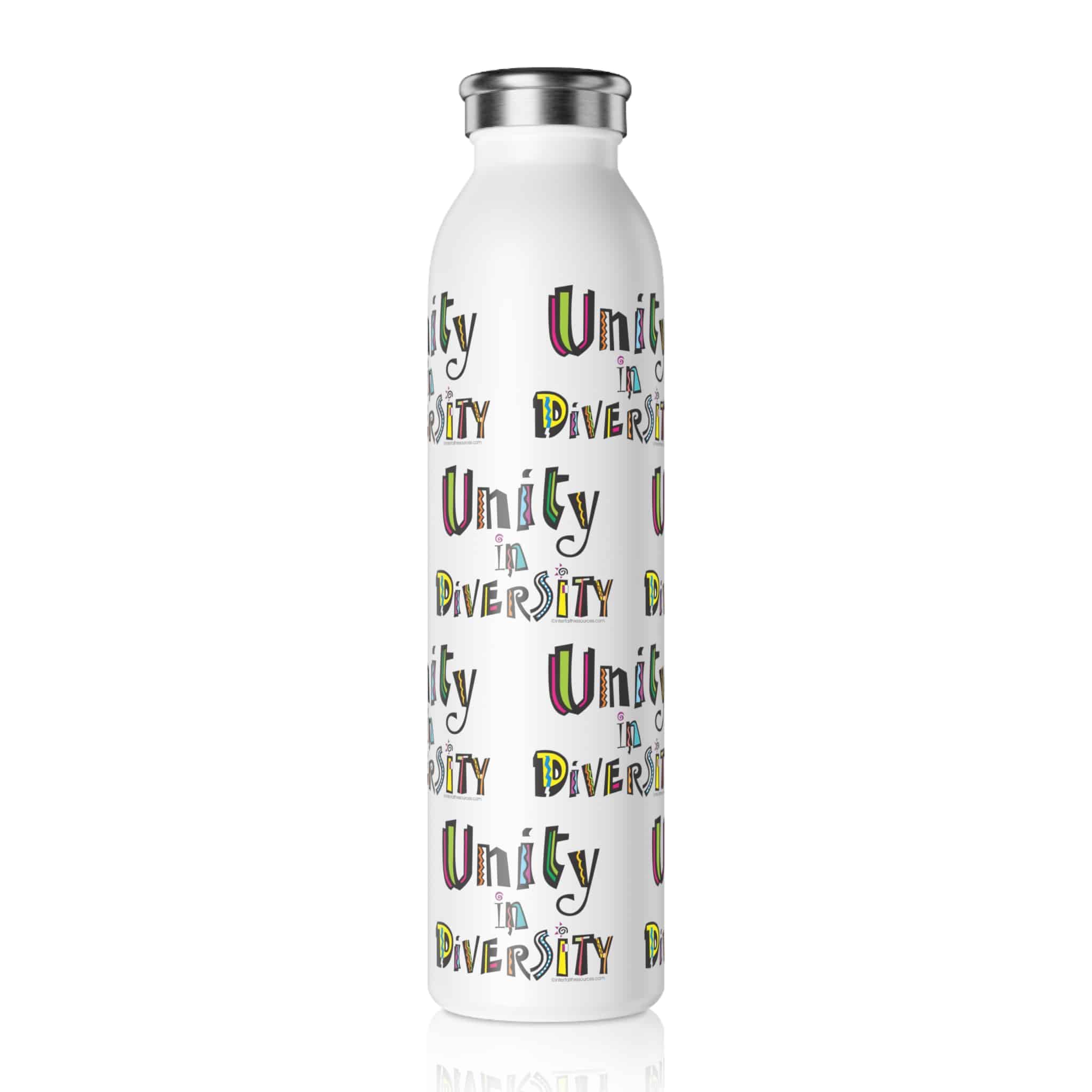 Unity in Diversity Insulated Slim Water Bottle - Image 3