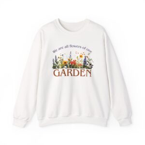 Flowers of One Garden Crewneck Sweatshirt - White