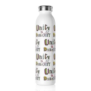 Unity in Diversity Insulated Slim Water Bottle