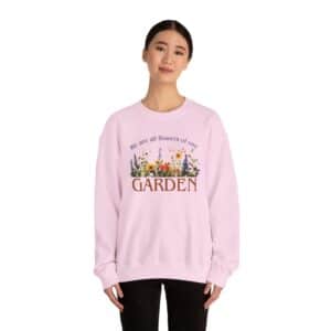 Flowers of One Garden Crewneck Sweatshirt - Light Pink