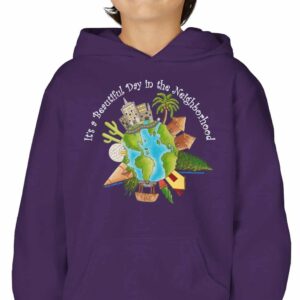 It's a Beautiful Day in the [global] Neighborhood Kid's Hooded Sweatshirt