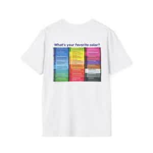 “Color Your Life with Character” Virtue Crayon T-Shirt – White Back