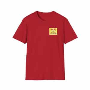 “Color Your Life with Character” Virtue Crayon T-Shirt – Cherry Red Front