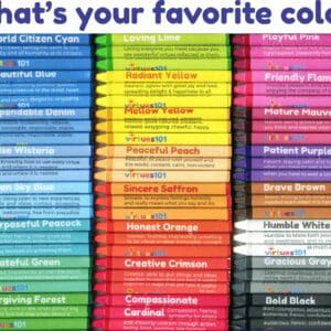 Back design of Color with Character T-shirt