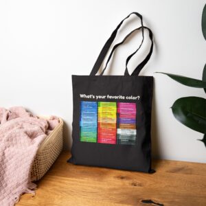“Color your life with Character” Cotton Canvas Tote Bag