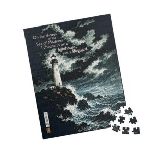 I am a Lighthouse, not a Lifeguard - A Puzzle for Therapists' Offices and Anyone in Recovery