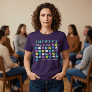 Walking the Walk ...One Day at a Time Affirmation T-Shirt