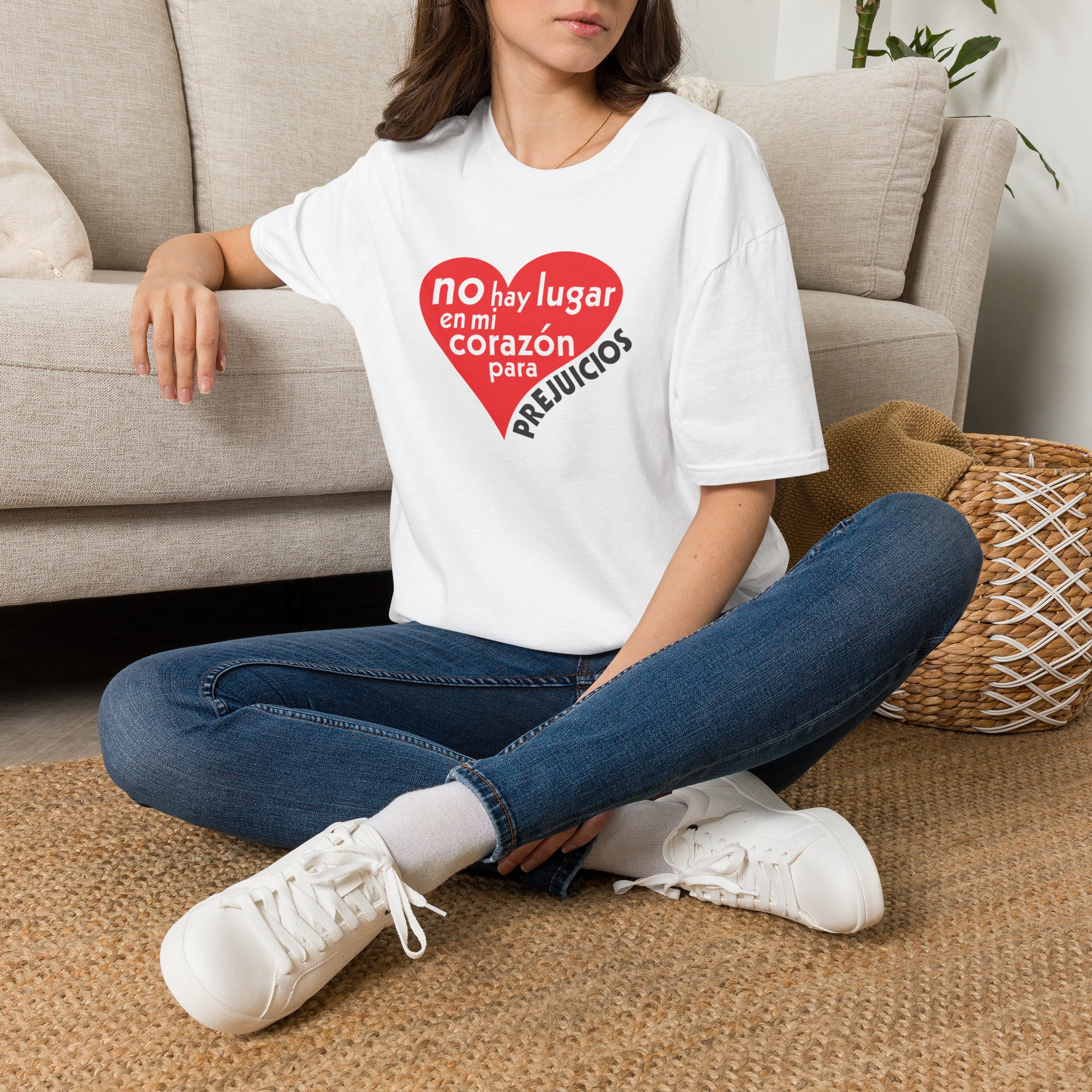 Spanish No Room in my heart for Prejudice T-Shirt - Image 9