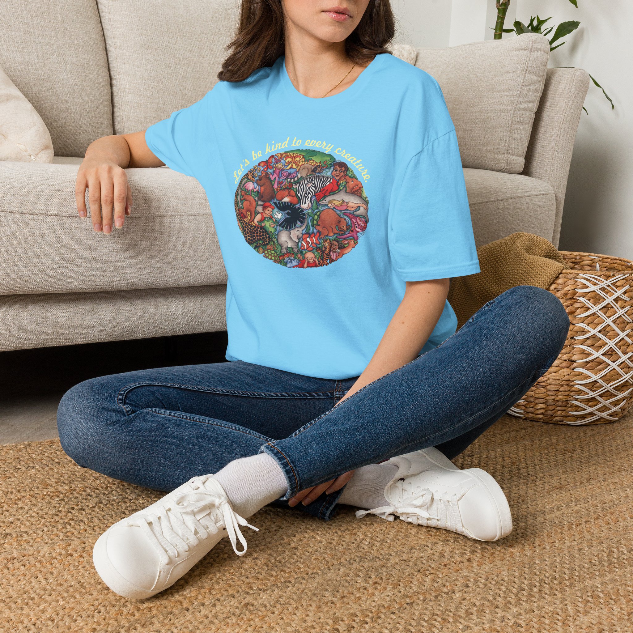 "Let's Be Kind to Every Creature" T-Shirt for Animal Lovers - Image 10