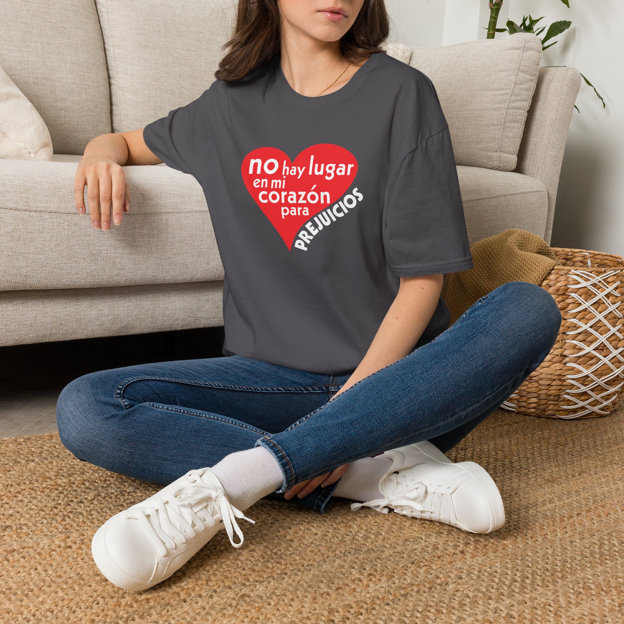 Spanish No Room in my heart for Prejudice T-Shirt - Image 25