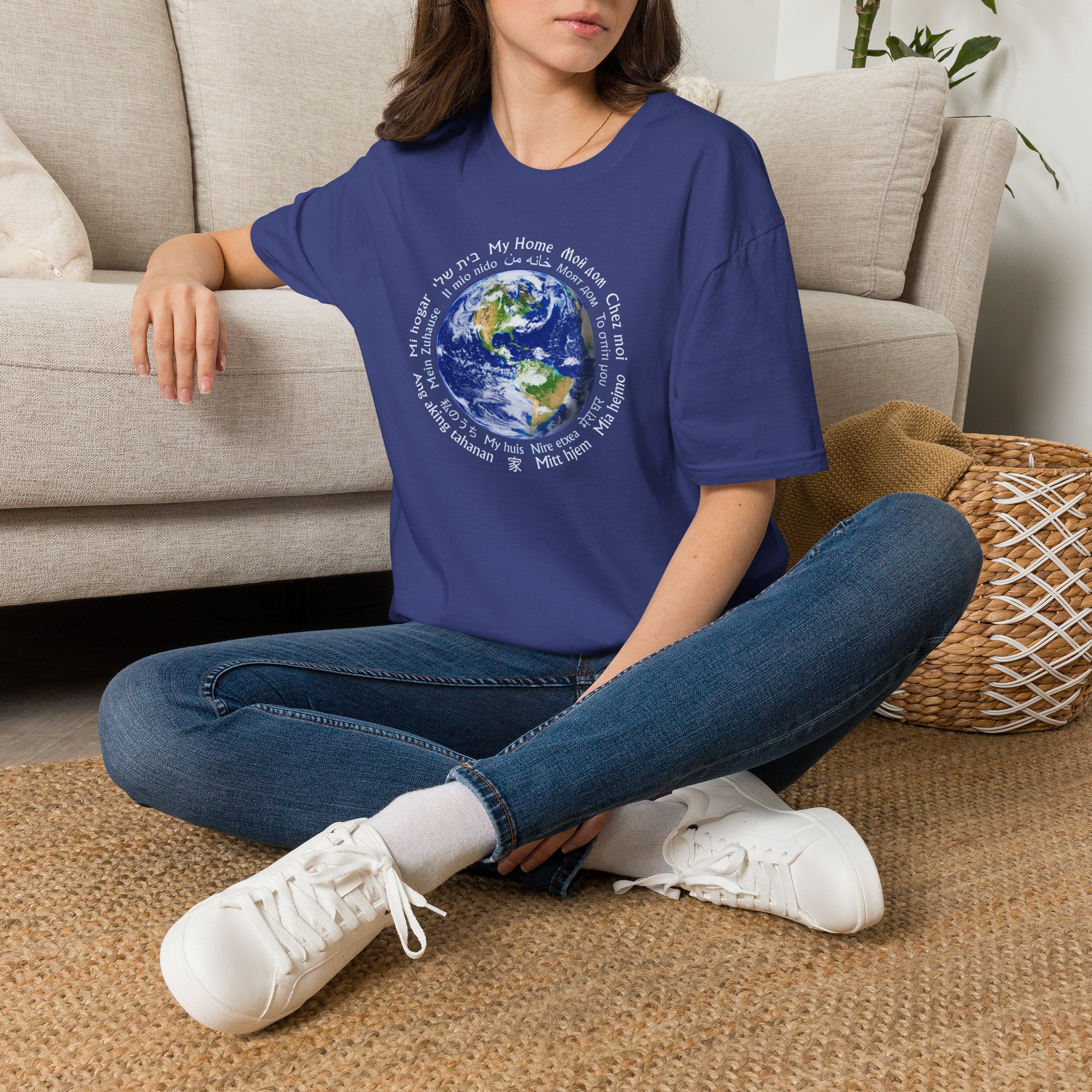 Earth - My Home T-Shirt in 18 Languages - Image 4