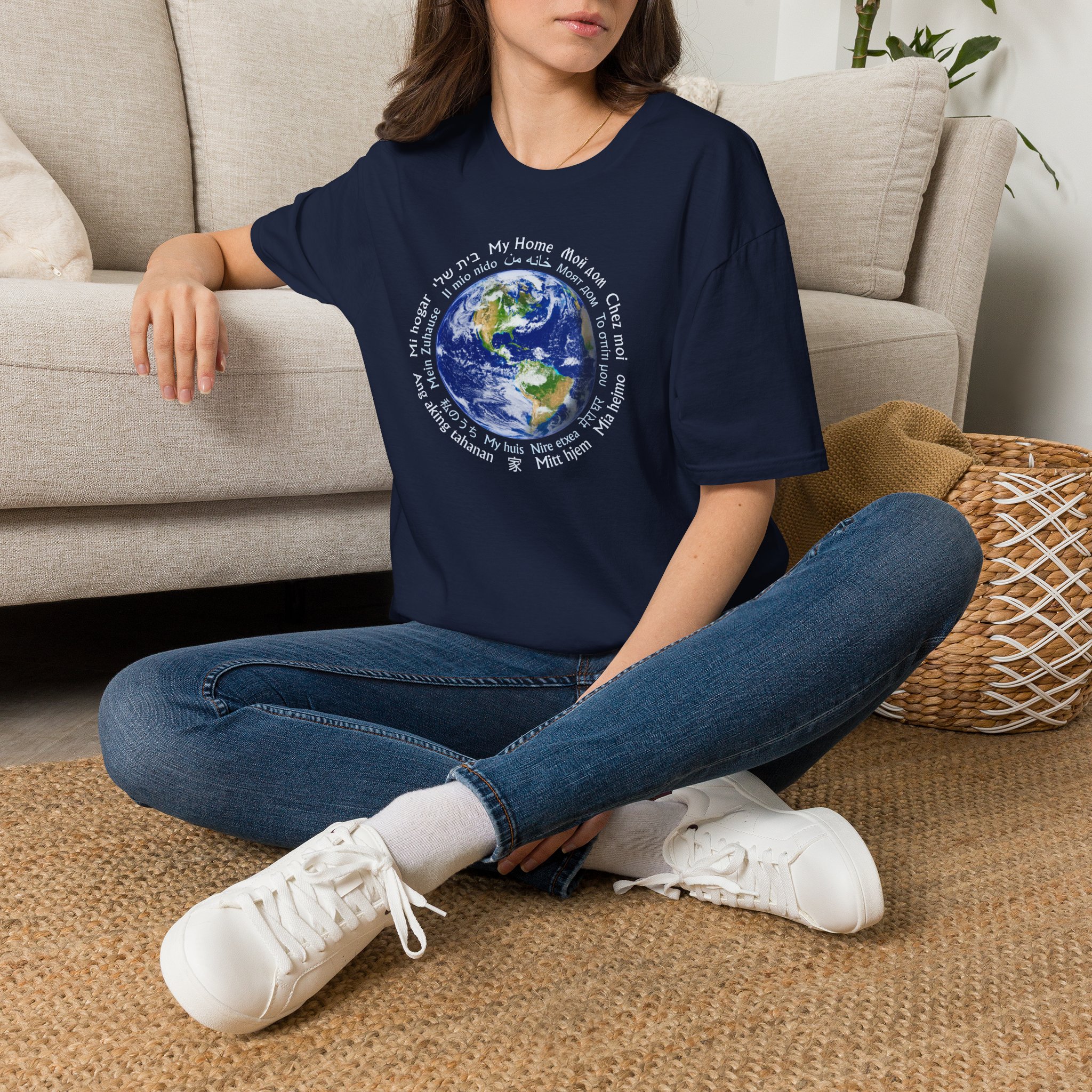 Earth - My Home T-Shirt in 18 Languages - Image 14