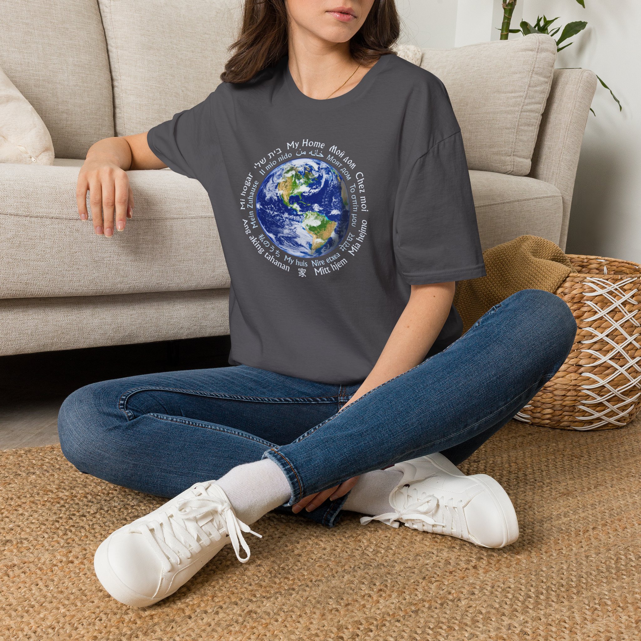 Earth - My Home T-Shirt in 18 Languages - Image 10