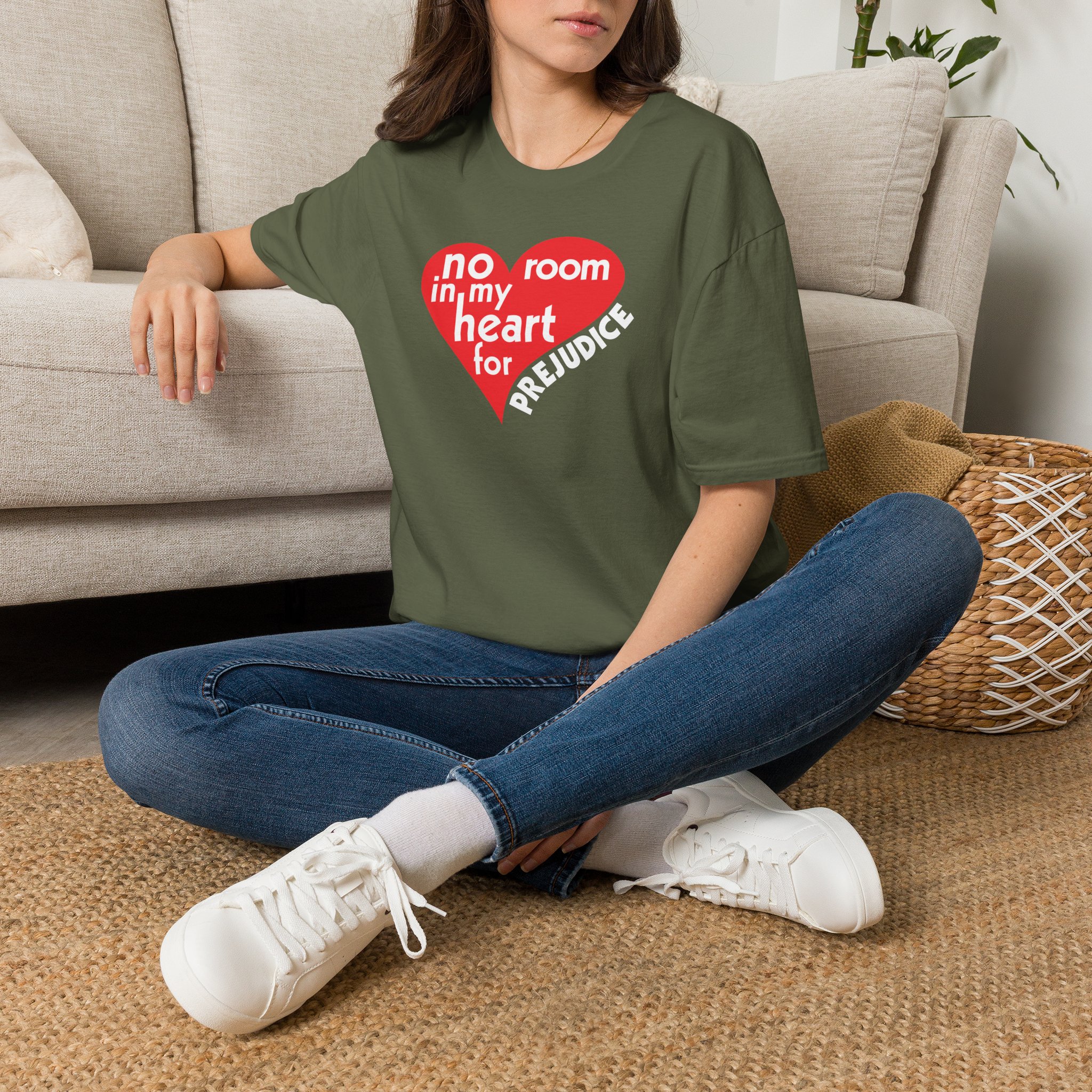 No Room in My Heart for Prejudice Cotton Softstyle T-Shirt - Image 12