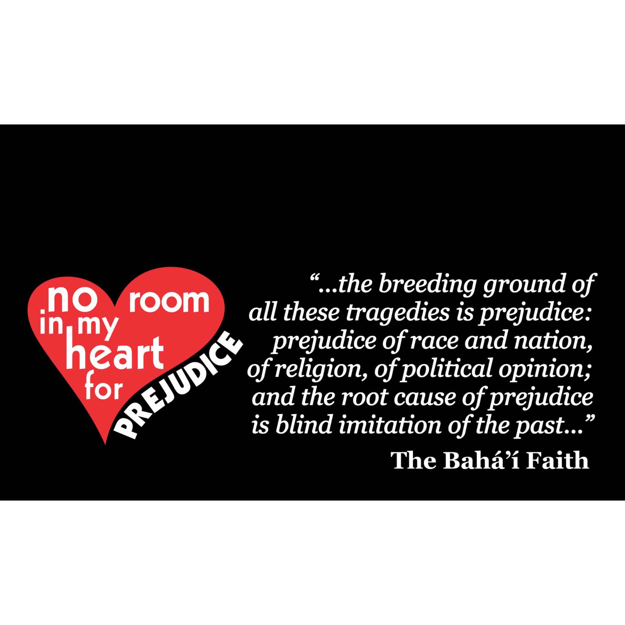 No Room for Prejudice Table Skirt/Banner