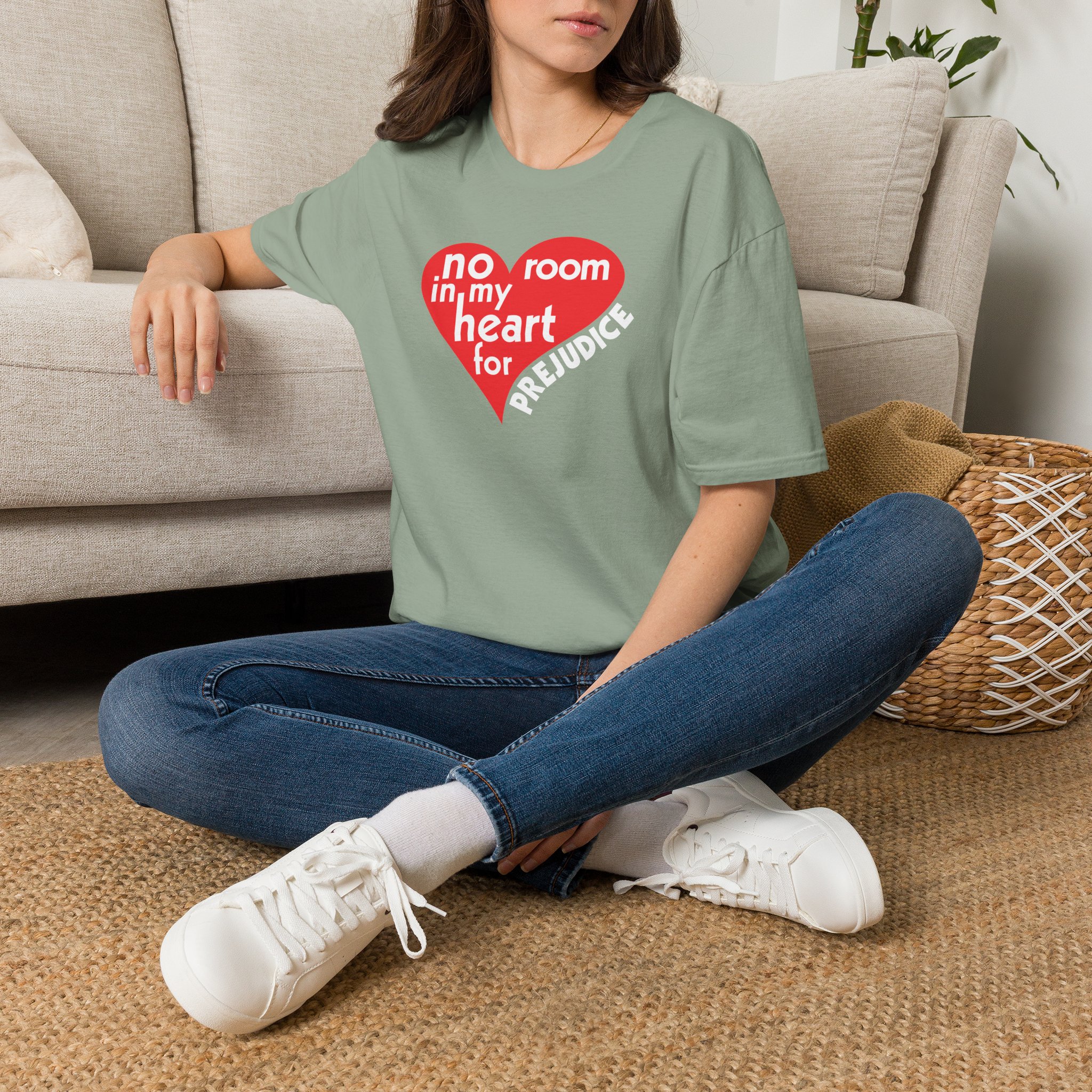 No Room in My Heart for Prejudice Cotton Softstyle T-Shirt - Image 15