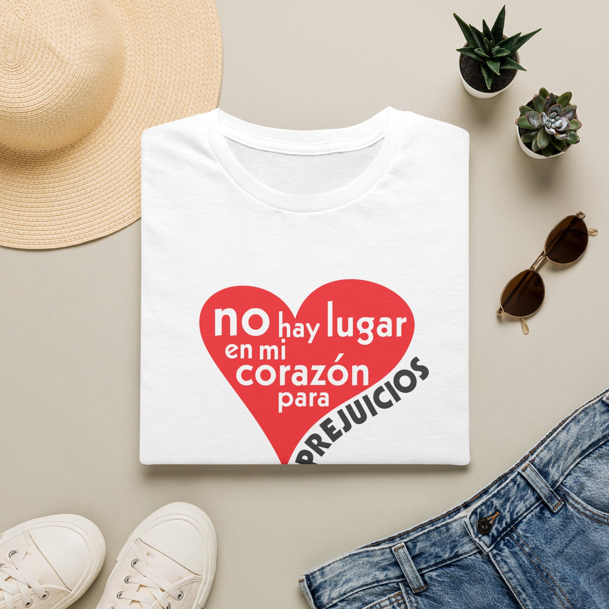 Spanish No Room in my heart for Prejudice T-Shirt - Image 8