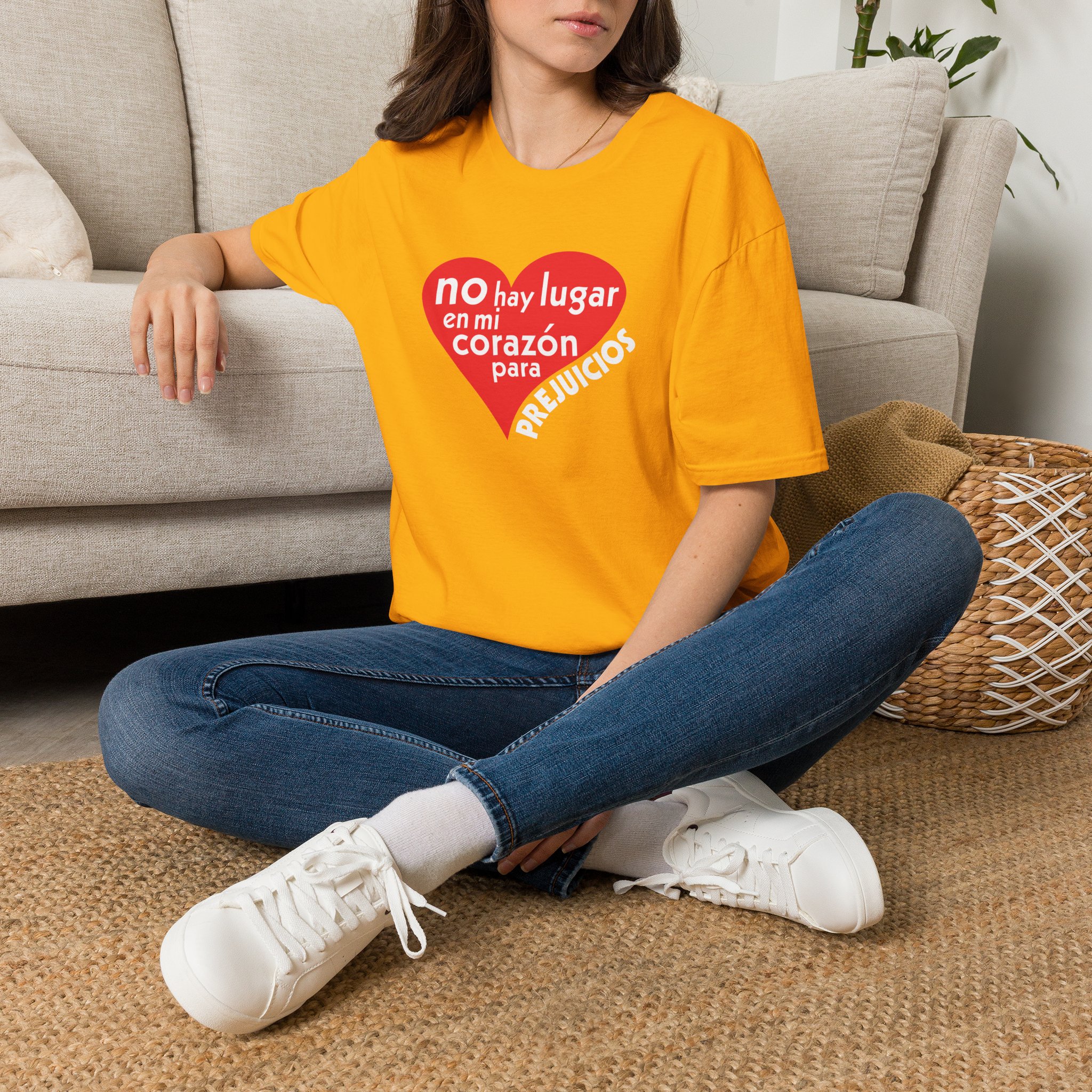 Spanish No Room in my heart for Prejudice T-Shirt - Image 11