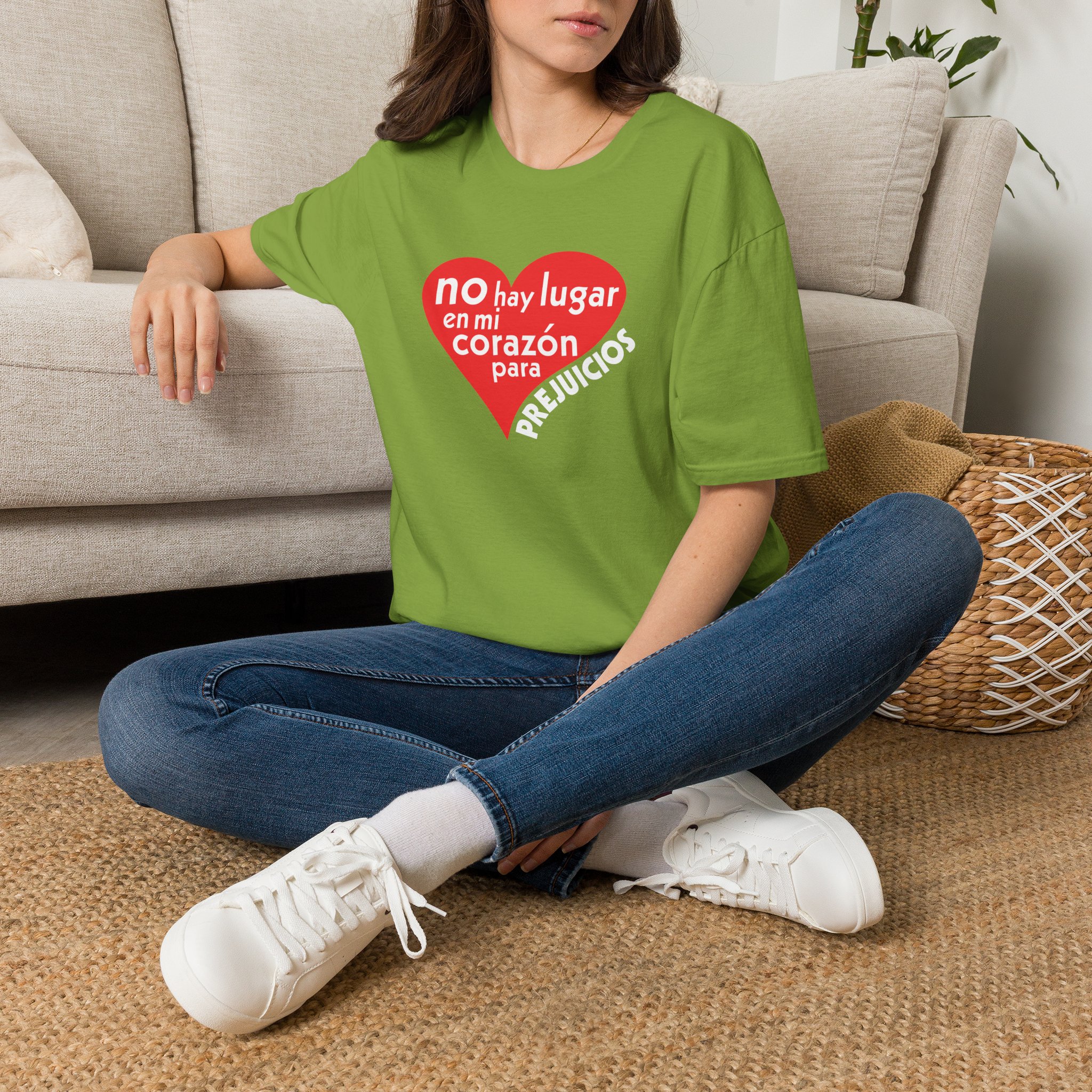 Spanish No Room in my heart for Prejudice T-Shirt - Image 19