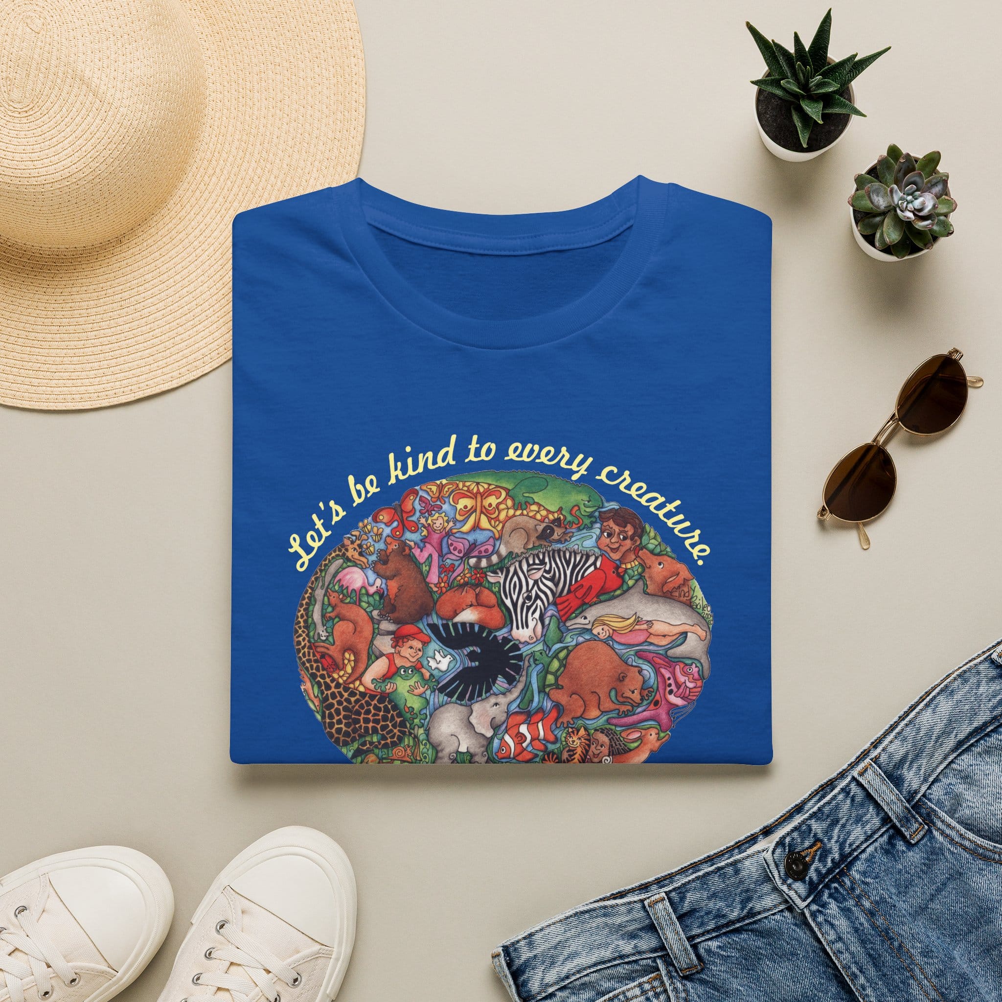 "Let's Be Kind to Every Creature" T-Shirt for Animal Lovers - Image 13