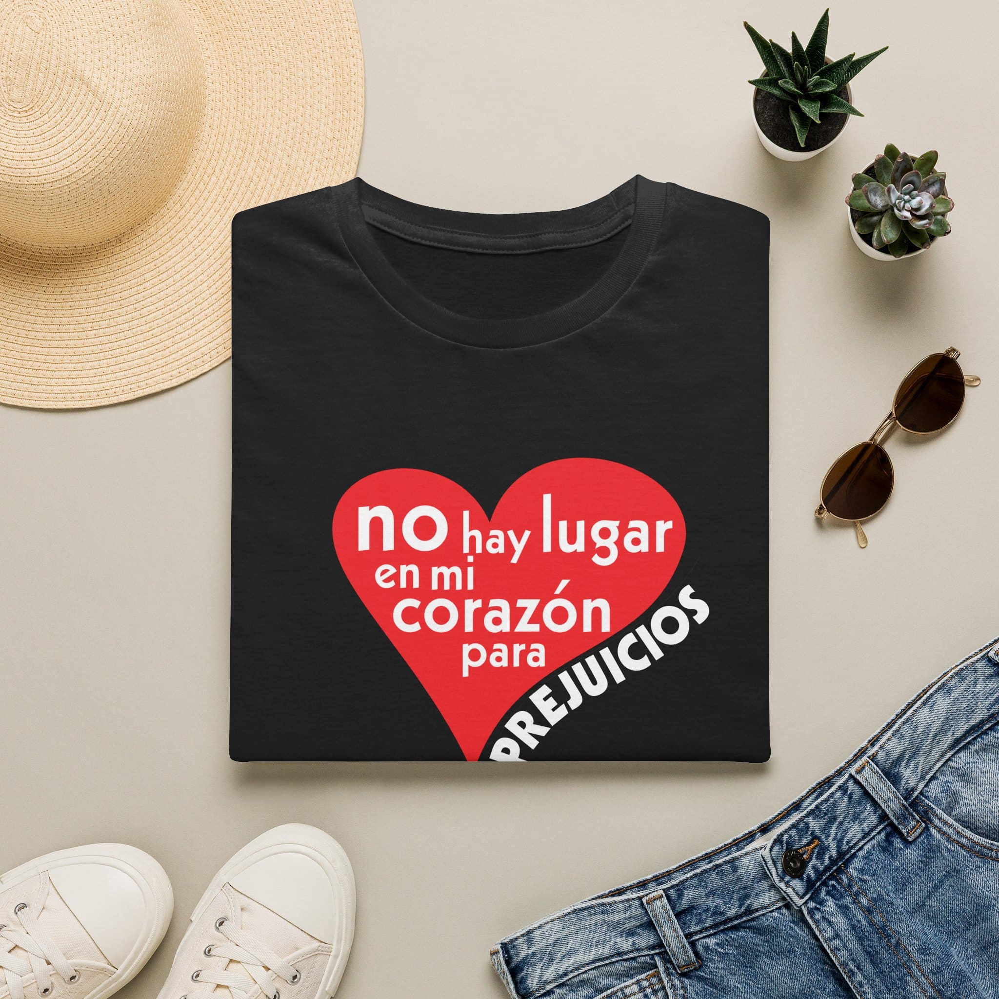 Spanish No Room in my heart for Prejudice T-Shirt - Image 2