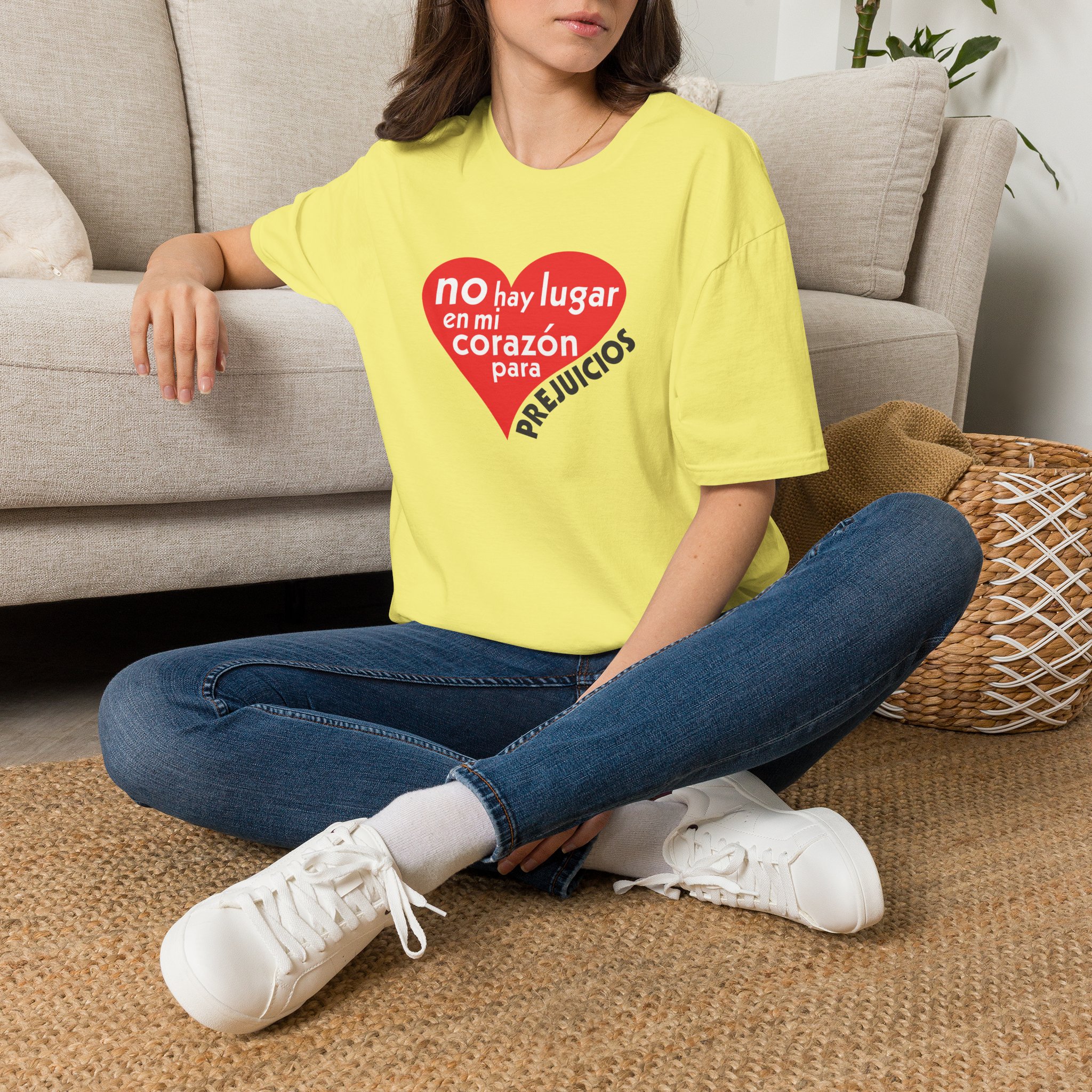 Spanish No Room in my heart for Prejudice T-Shirt - Image 13