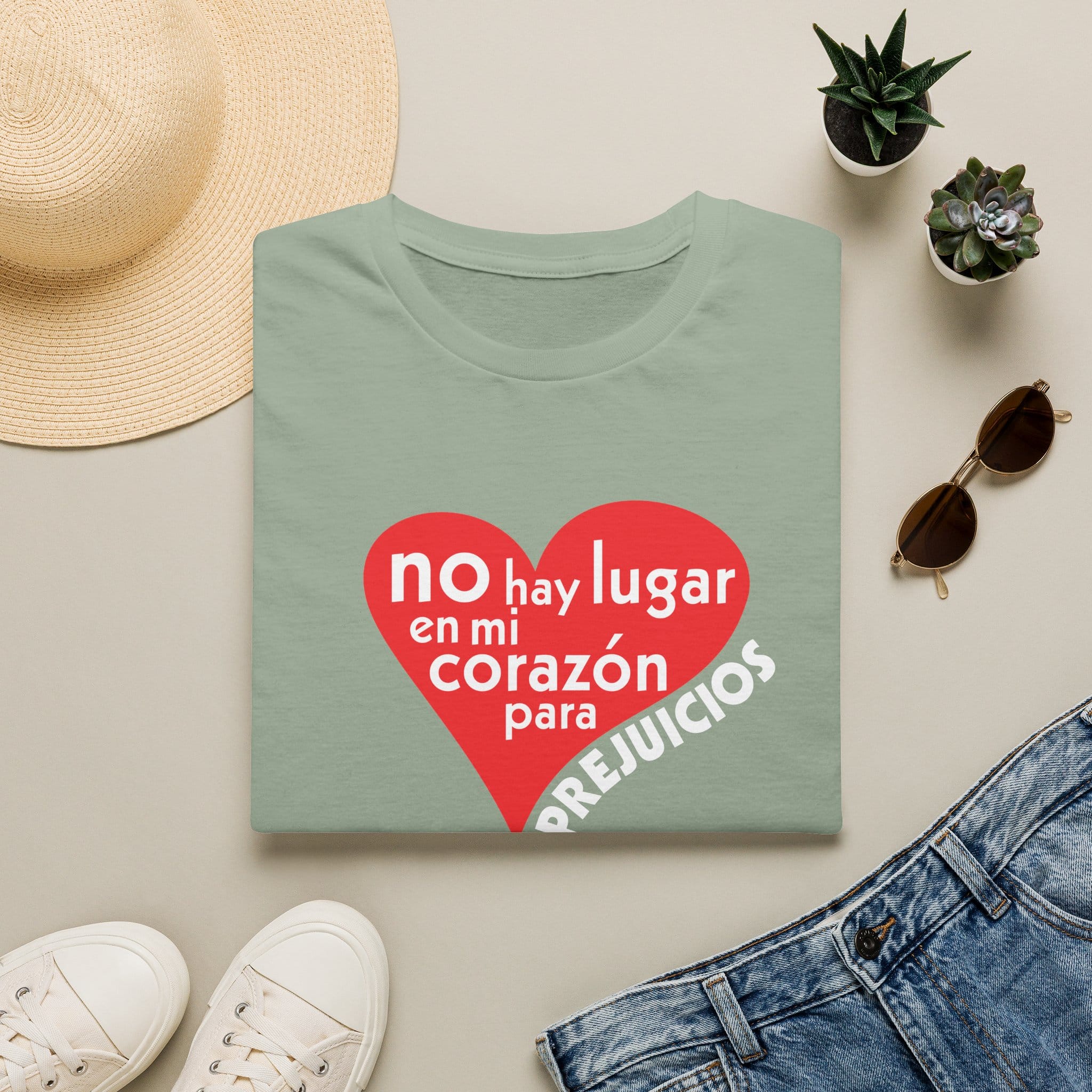 Spanish No Room in my heart for Prejudice T-Shirt - Image 16