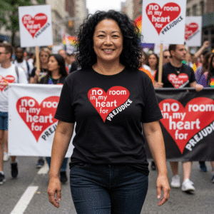 No Room in My Heart for Prejudice Cotton Softstyle T-Shirt