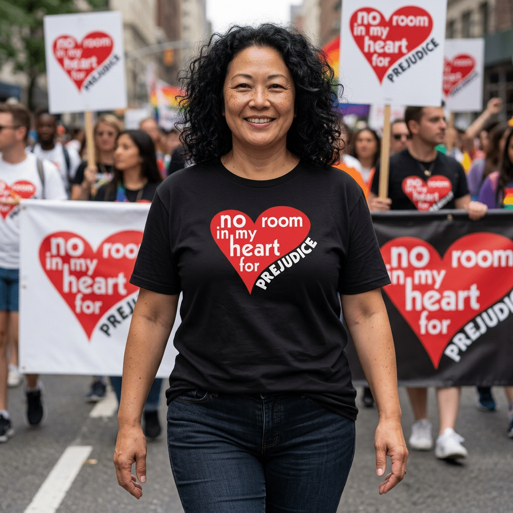 No Room in My Heart for Prejudice Cotton Softstyle T-Shirt