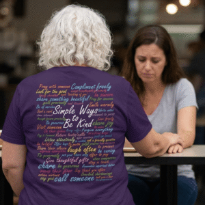 Simple Ways to be Kind T-shirt in Purple